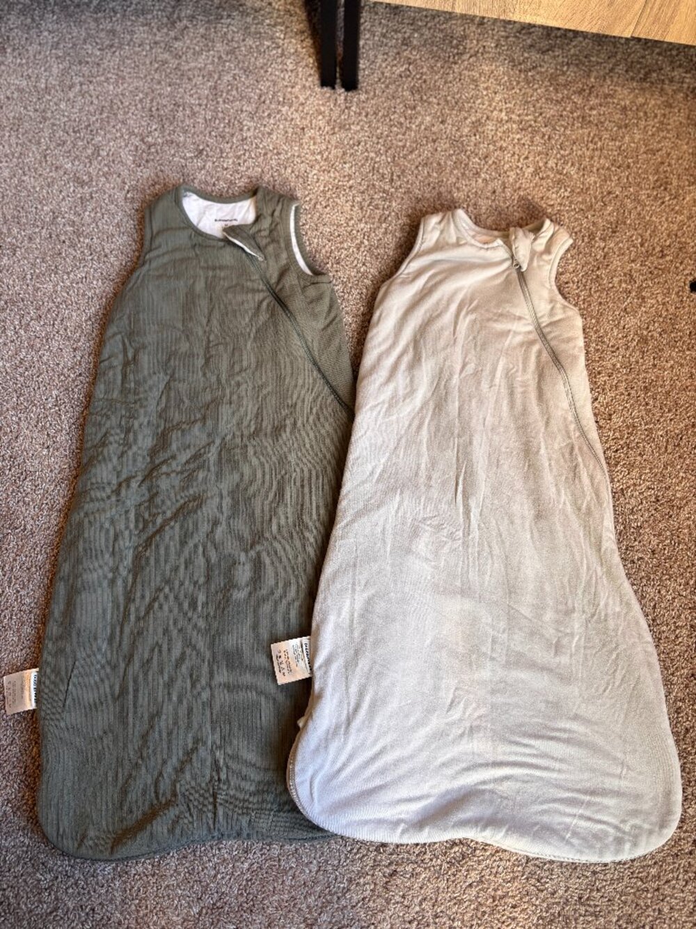 BubblePanda Bamboo Baby Sleep Sack Bundle – Medium (6-12Mo) – 1.0 TOG – 2 Pack